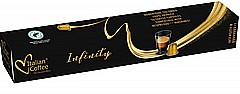 10 קפסולות אלומיניום ITALIAN COFFEE INFINITY 100ֵ%ARABICA חוזק 7