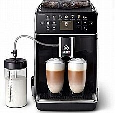 מכונת קפה אוטומטית Saeco GranAroma SM6580/00 - צבע שחור כולל  3 קילו קפה מתנה