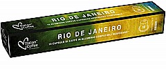10 קפסולות אלומיניום ITALIAN COFFEE Rio de Janeiro עוצמה 7 100% arabica
