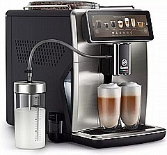 מכונת קפה אוטומטית Saeco Xelsis Suprema SM8885/00 - צבע נירוסטה  כולל 3 קילו קפה מתנה